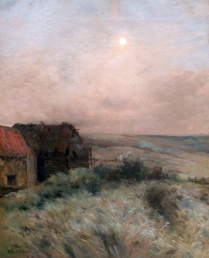 Cottage in the evening